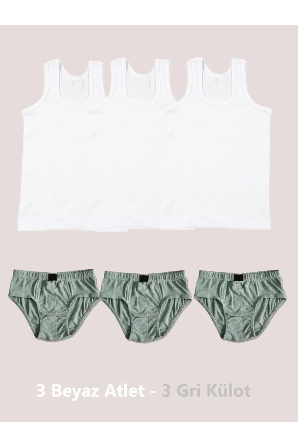 6-Piece Boys Undershirt and Briefs Set