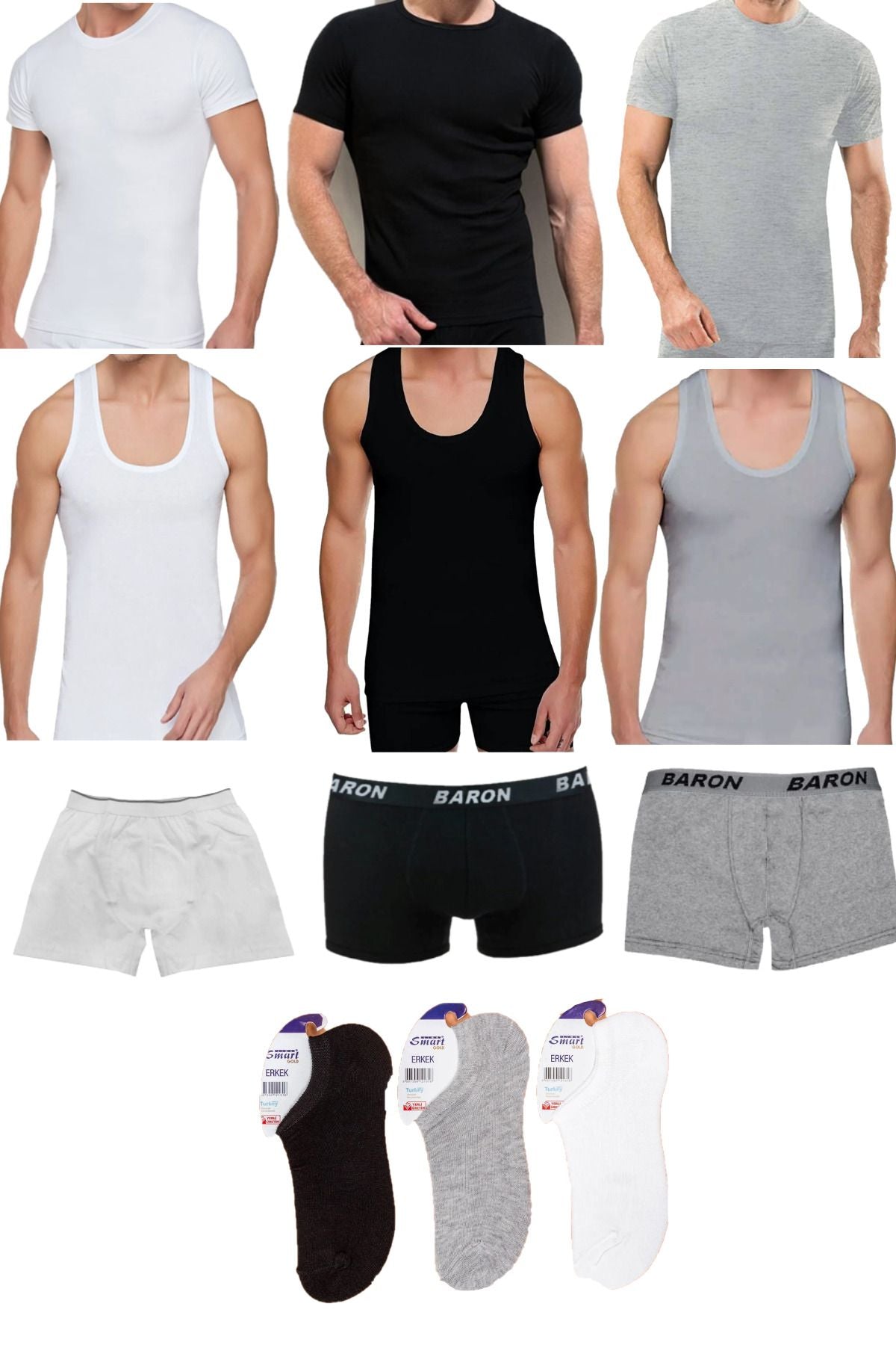12-Piece Economical Men's Underwear Set