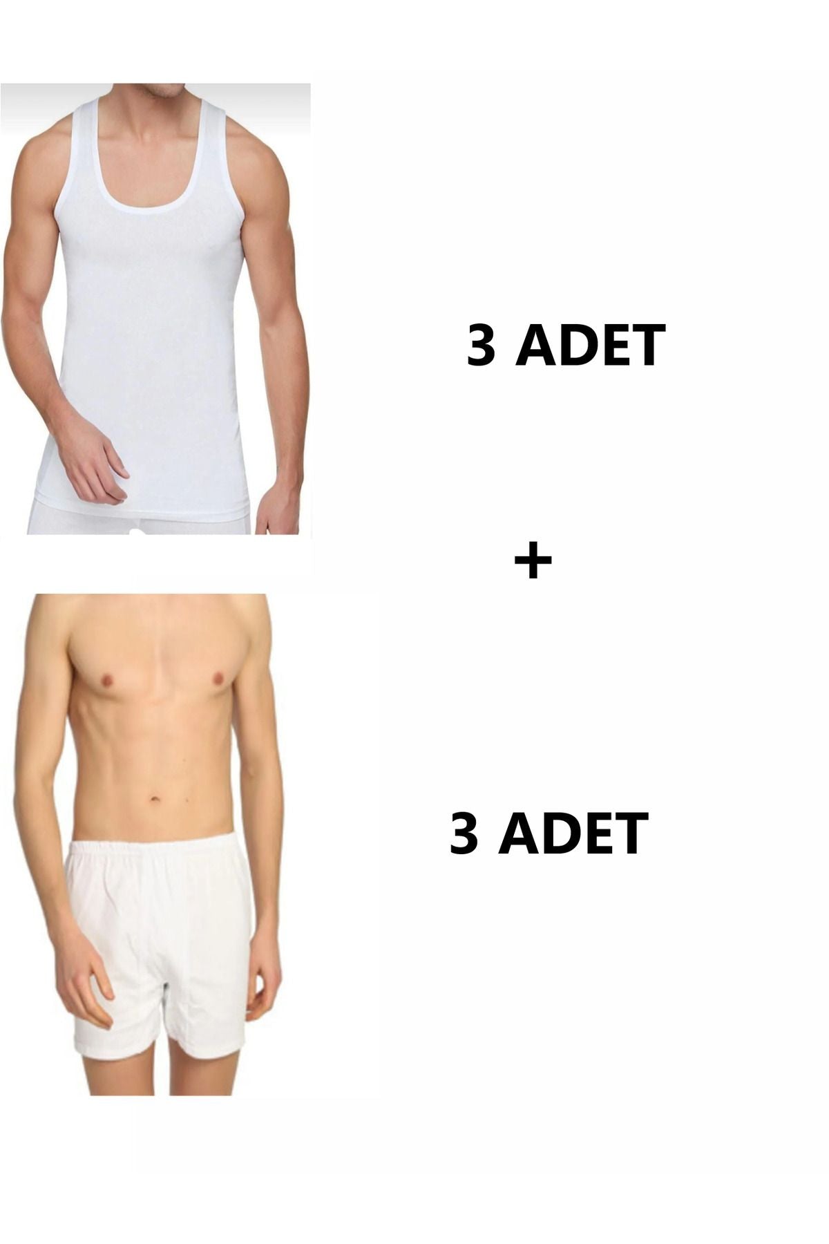 Men's 6-Pack Cotton Leg Briefs and Undershirt