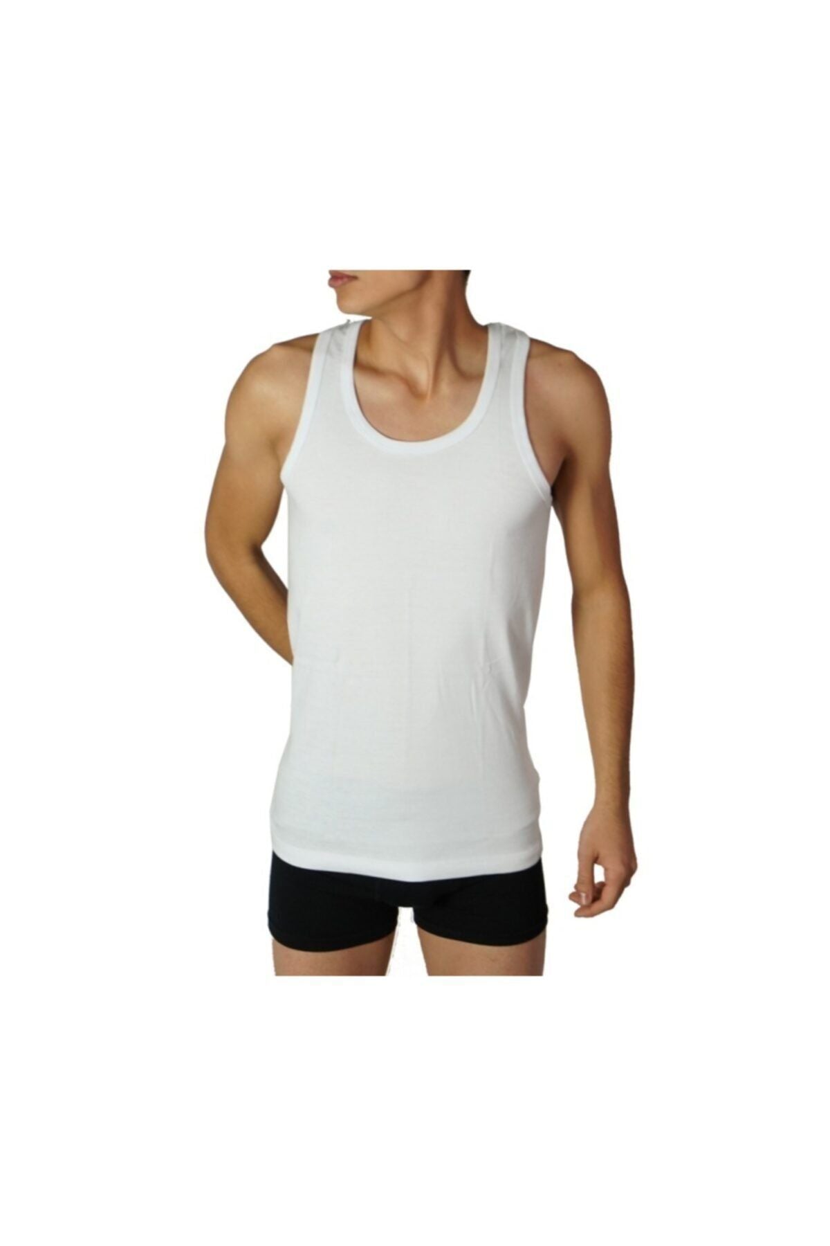 3 Piece Evil Eye Star Men's Undershirt - White