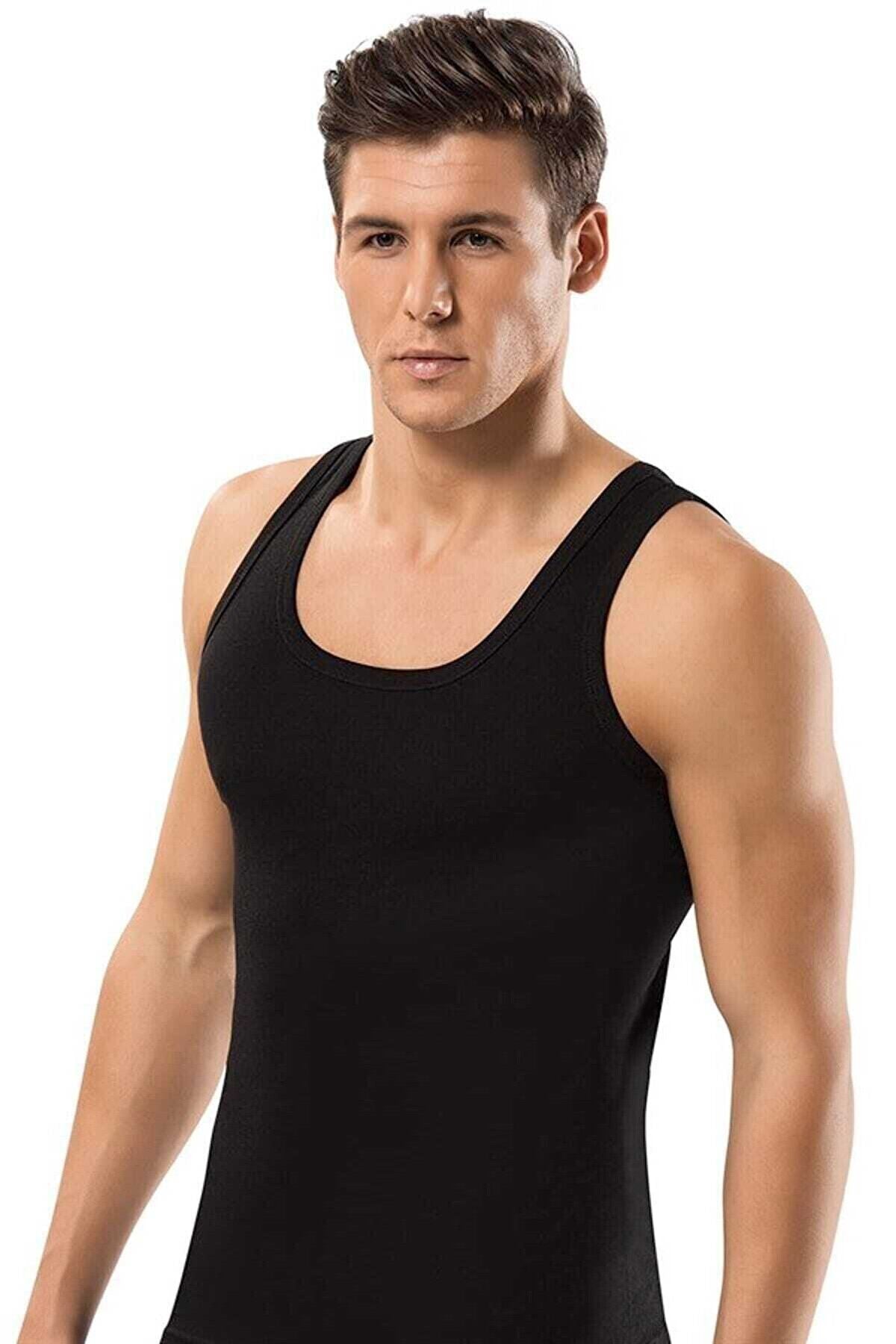 Black Men's Undershirt 6-Pack