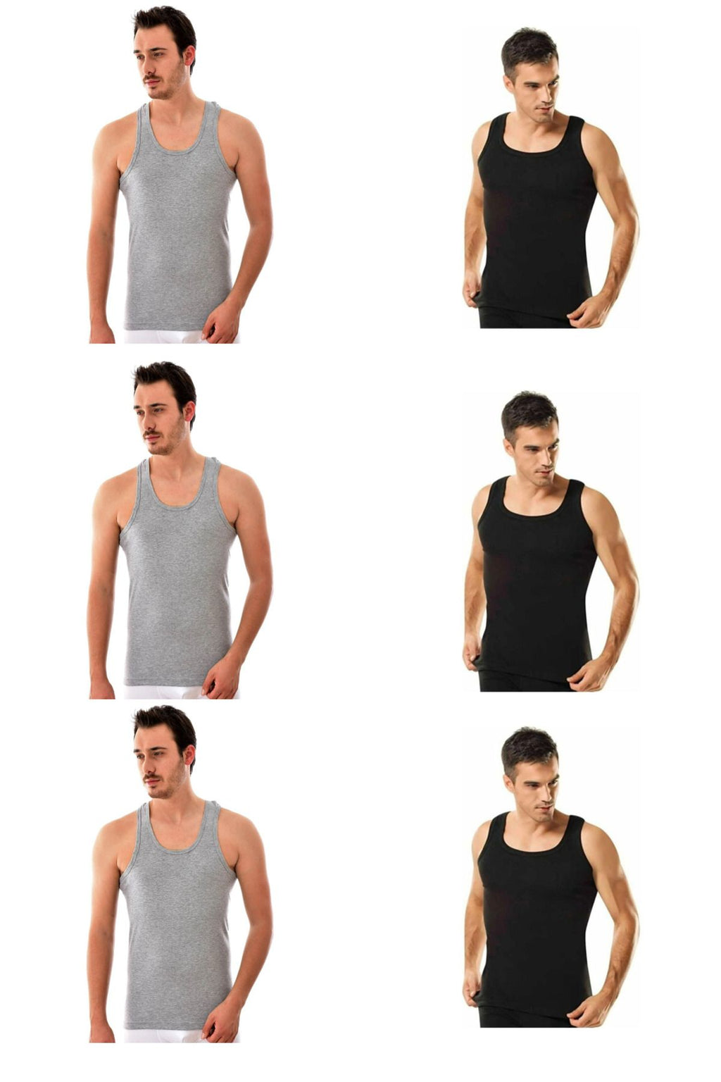 Men's Combed Cotton Undershirt 6 Pack Economic Campaign