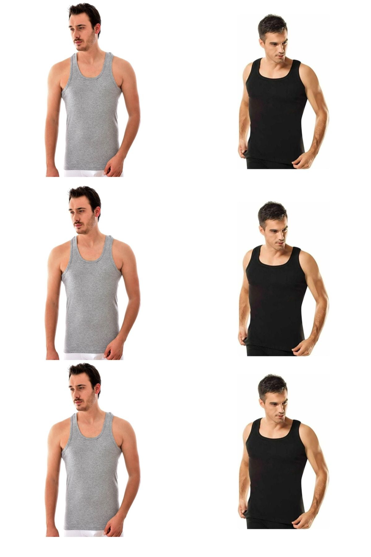 Men's Combed Cotton Undershirt 6 Pack Economic Campaign